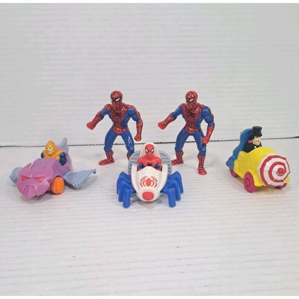 McDonalds Burger King Lot 1990s Marvel Spider-Man Penguin Hobgoblin Cars Toys